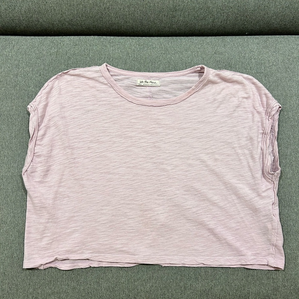 Free people t shirt, light purple, XS
